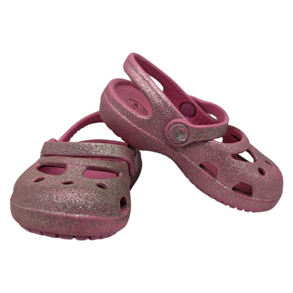 Croc Shayna Hi Glitter Mary Jane Sandals Size Toddler 4